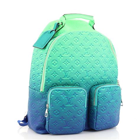 sky blue louis vuitton bag|blue Louis Vuitton backpack.